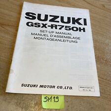 Suzuki GSX-R750 H 1987 Gsx-R 750 Istruzioni Preparazione Setup Manuale Montaggio