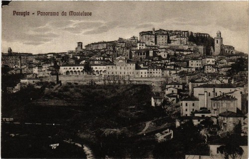Cpa perugia panorama - ak, da
