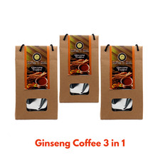 Caffè al ginseng. Caffè in polvere biologico, naturale ed erboristico Bali senza zucchero