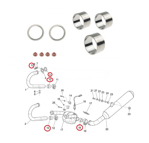 Kit guarnizioni connettore