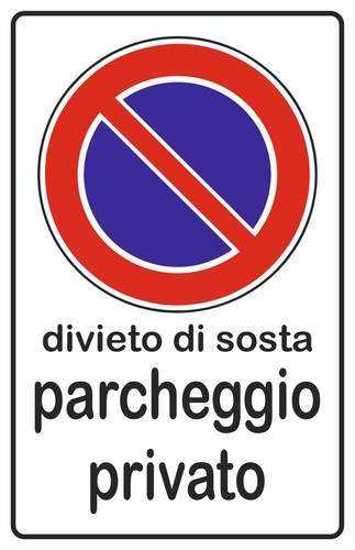 Cartello segnaletico divieto - cartello,
