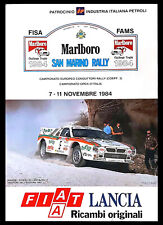 1984 * Poster Originale "Campionato Europeo Rally, Biasion su Lancia 037 Totip"