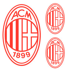 ADESIVO ADESIVI LOGO MILAN IN