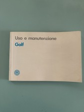 Libretto Uso Manutenzione Volkswagen Golf 2 1990 Usato Ottimo Stato Ricambi ITA
