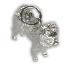 Ciondolo in argento sterling per cani Chow Chow .925 x 1 Ciondoli per cani Chow!