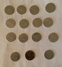 Lotto 14 Monete da 10 Lire e 1 da 50 Lire, vari anni , Riferimento Lotto M 35  