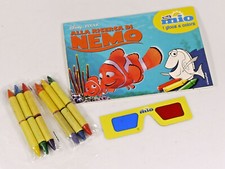 PRL) DISNEY PIXAR ALBUM DISEGNO NEMO PASTELLI COLORI MIO NESTLE' OCCHIALI KIT