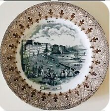 NAPOLI SANTA LUCIA piatto marchiato sul retro “CITTÀ SOC. CERAMICA RICHARD”