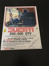 1978 DUCATI 350 - 500 GTV MOTO ANNI 70  EPOCA PUBBLICITA VINTAGE AD