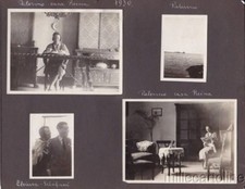 § 20 PICCOLE FOTO FAMIGLIARI SU 2 FOGLI D'ALBUM D'EPOCA - Palermo, Aci Castello