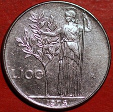 Italy 1975 100 Lire KM# 96.1