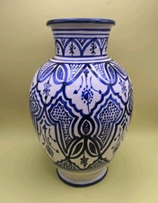 Grande vaso vintage dipinto a