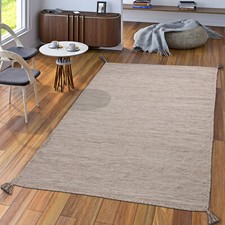 Tapis Tissé Main Salon Nature