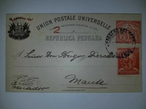 1904 perù cartolina - 1904,