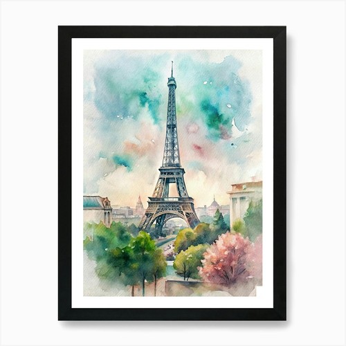 Quadro stampa tela parigi - quadro, su