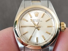 rolex lady perpetual 1975 ref. 6718 automatico acciaio e oro 750