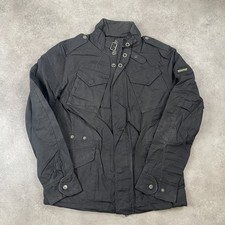 Woolrich Giacca Militare Uomo Cappotto Utilitario Piccolo da Campo, Nero