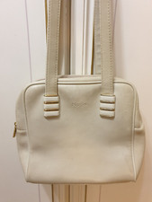 Borsa donna Nardini Milano in pelle colore beige e fodera in tessuto fantasia