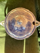 WH Grindley England Staffordshire Zuppiera in porcellana scene" after Constable"