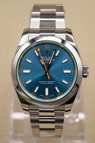 Rolex milgauss 116400gv - milgauss, blue
