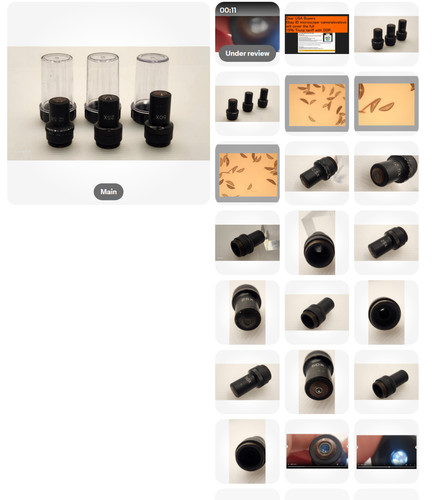 Obiettivo microscopio x - obiettivo,