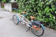 Tandem Atala, pieghevole, di colore bianco, ricondizionato e bellissimo.