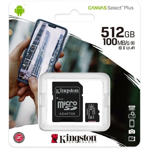 Kingston micro 512gb classe - kingston, sd