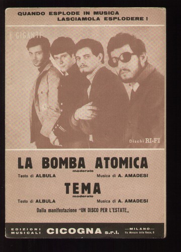 Spartito giganti bomba - la,