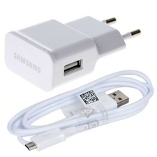 SAMSUNG CARICABATTERIE ORIGINALE 1,5A+ CAVO per Galaxy Tab 3 4 A 10.1 8.9 7.0