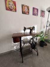 singer macchina da cucire antica Inizio ‘900 Custodia In Legno Tutto Originale