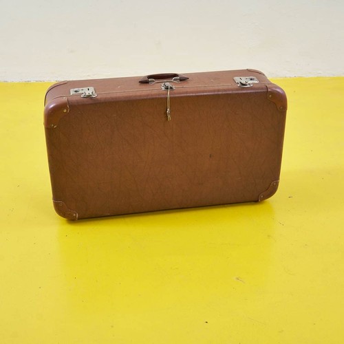 Vintage valigia pelle - valigia,
