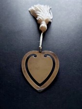 SEGNALIBRO CUORE ARGENTO 800  ANNI '70 LETTURA @ VINTAGE @