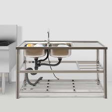Doppia ciotola acciaio inox
