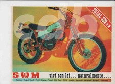 advertising Pubblicità brochure-MOTO SWM 320 TLW'78 -TRIAL EPOCA-MOTOITALIANE
