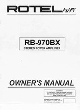 Rotel 970bx amplifier - rb-970bx,