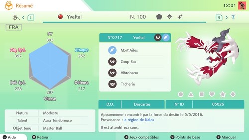 Yveltal shiny évent - shiny,