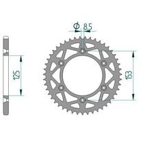 Pignone in alluminio per Honda