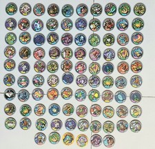 YO-KAI WATCH LOTTO 96 MEDAGLIE 13 OLOGRAFICHE 5 DOPPIE  2015 HASBRO,OTTIMO STATO