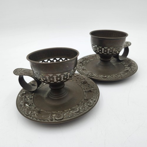 Coppia portacandele vintage - portacandele,