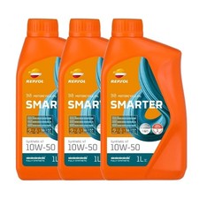 KIT OLIO MOTORE REPSOL SMARTER SYNTHETIC 4 TEMPI 10W-50 3 LITRI SINTETICO MOTO S