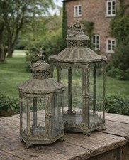 SET 2 LANTERNE STILE ANTICO
