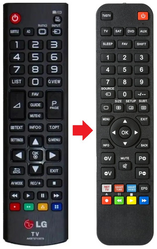 Telecomando adatto per - , lg