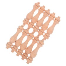  Colonna romana in legno grezzo da 10 pezzi: balaustra fai da te per decorazioni