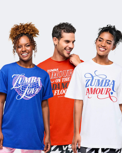 Shirt unisex zumba amore - t-shirt,