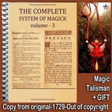 Antique Book Occult Esoteric Complete System of Magic Witchcraft Grimoire Black