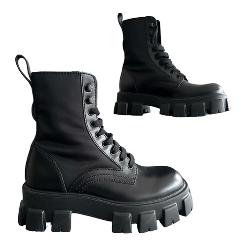 Prada monolith boots black - boots,