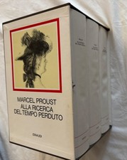 Proust ALLA RICERCA DEL TEMPO PERDUTO Millenni Einaudi  1992 3 Vol. Cofanetto