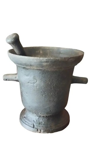 Grande mortaio antico ghisa - grande,
