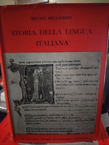 Migliorini storia della - della, lingua