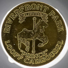 Riverfront Park Looff Carousel Spokane WA Parks Foundation gettone "Principe" 27 mm